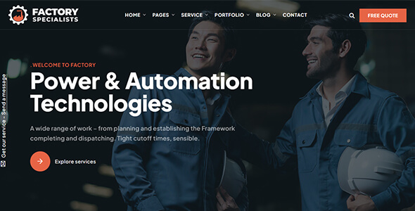 Factory - Industry and Factory HTML Template